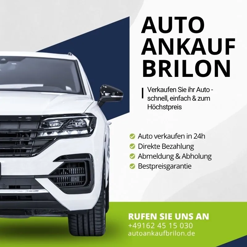 Autoankauf Brilon | Verkaufen Sie ihr Auto schnell, einfach & zum Höchstpreis